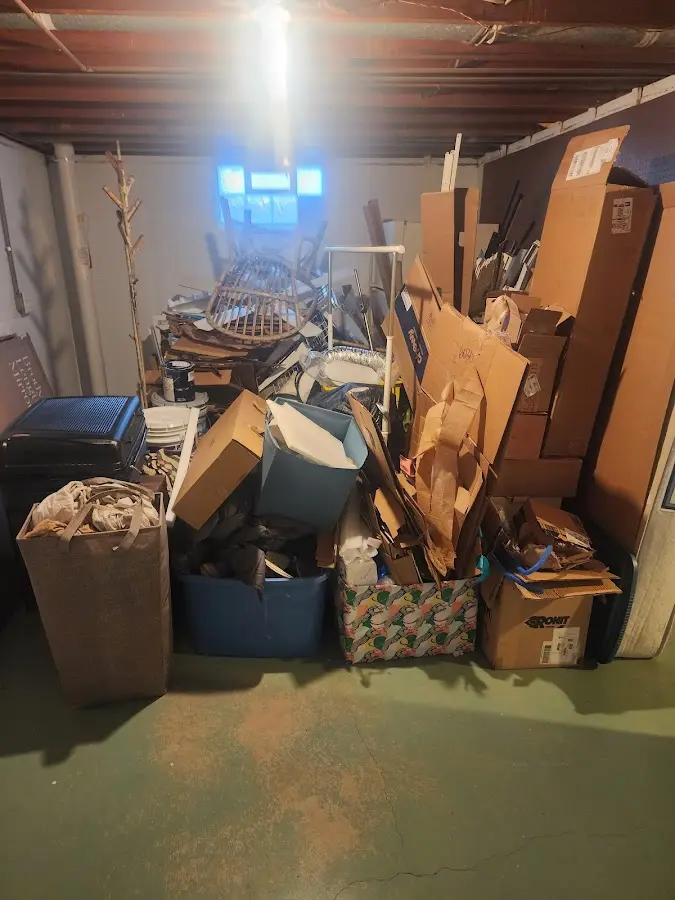 Roll-off dumpster container at job site for Construction Dumpster Rental in Villa Ridge